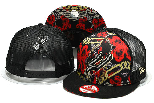 San Antonio Spurs Mesh Snapback Hat YS 0701